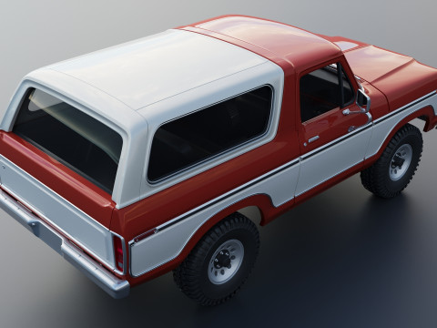 Bronco 1979 3Dプリントモデル