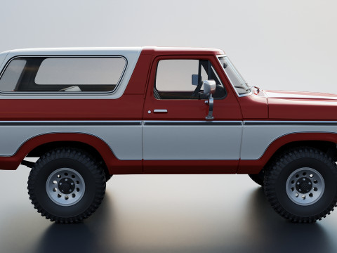 Bronco 1979 3Dプリントモデル