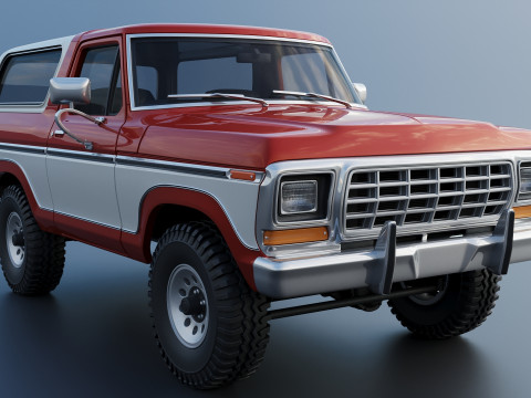 Bronco 1979 3Dプリントモデル