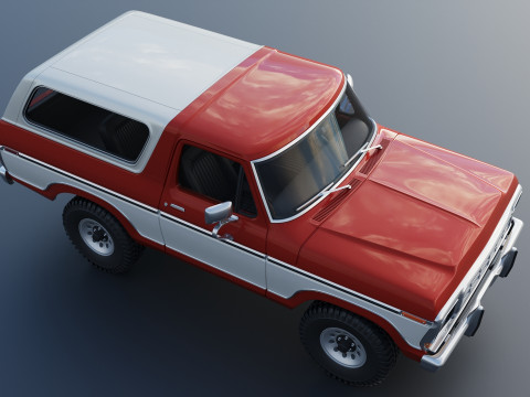 Bronco 1979 3Dプリントモデル