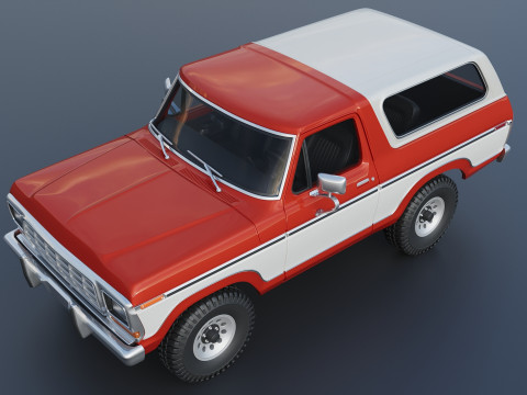 Bronco 1979 3Dプリントモデル