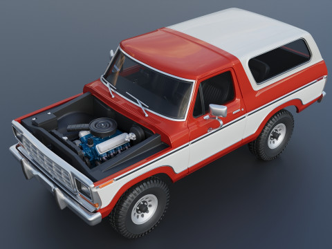 Bronco 1979 3Dプリントモデル