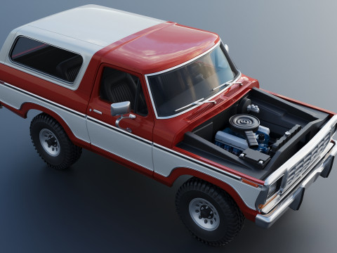 Bronco 1979 3Dプリントモデル