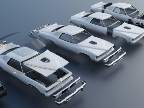 Pontiac Can Am 1977 3D-printmodel