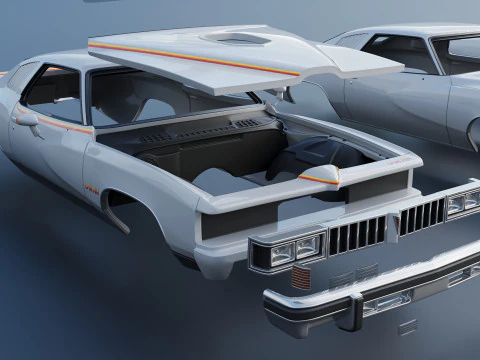 Pontiac Can Am 1977 3D Print Model