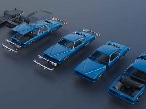 Pontiac LeMans 1977 Modelo de Impressão 3D