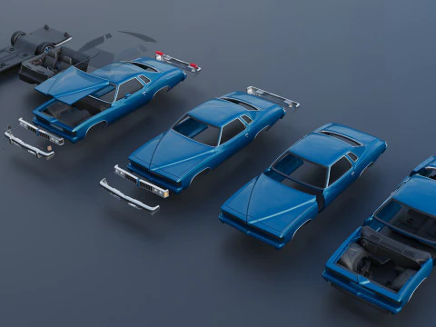 Pontiac Le Mans 1977 Modelo de Impressão 3D
