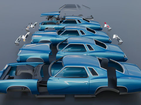 Pontiac Le Mans 1977 Modelo de Impressão 3D