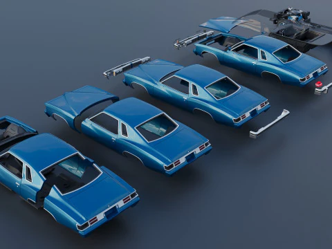 Pontiac Le Mans 1977 Modelo de Impressão 3D