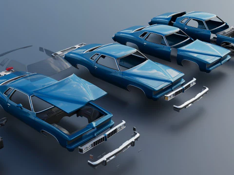 Pontiac Le Mans 1977 Modelo de Impressão 3D