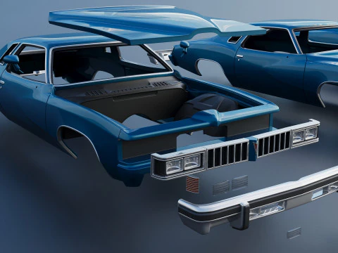 Pontiac Le Mans 1977 Modelo de Impressão 3D
