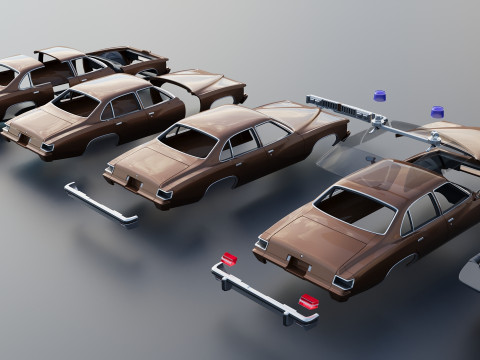 Pontiac LeMans 4 Door Modèles 3D en vedette