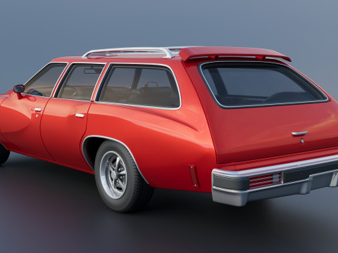 Pontiac LeMans Safari Wagon 1977 Model Cetak 3D