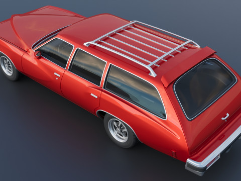 Pontiac LeMans Safari Wagon 1977 Model Cetak 3D