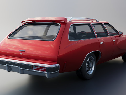 Pontiac LeMans Safari Wagon 1977 Model Cetak 3D