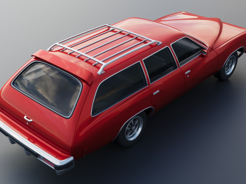 Pontiac LeMans Safari Wagon 1977 Model Cetak 3D