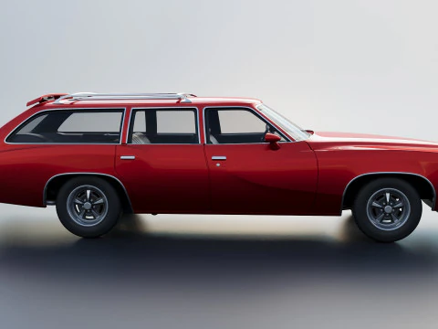 Pontiac LeMans Safari Wagon 1977 3D Print Model