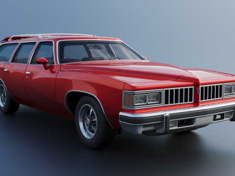Pontiac LeMans Safari Wagon 1977 Model Cetak 3D