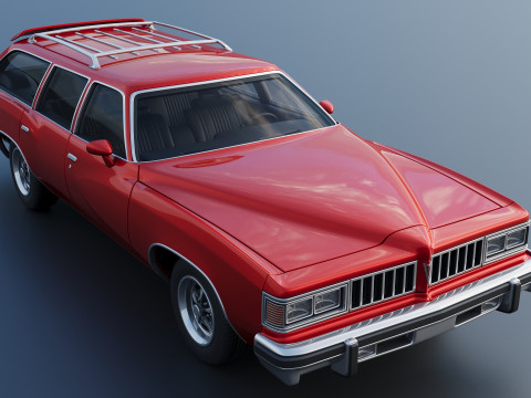 Pontiac LeMans Safari Wagon 1977 Model Cetak 3D