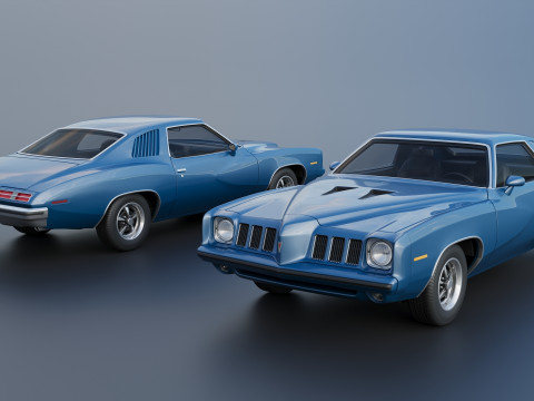 Pontiac Grand Am 1973 3Dプリントモデル