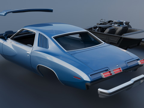 Pontiac Grand Am 1973 3Dプリントモデル