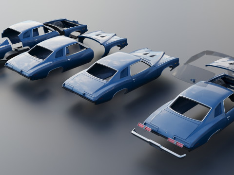Pontiac Grand Am 1973 3Dプリントモデル