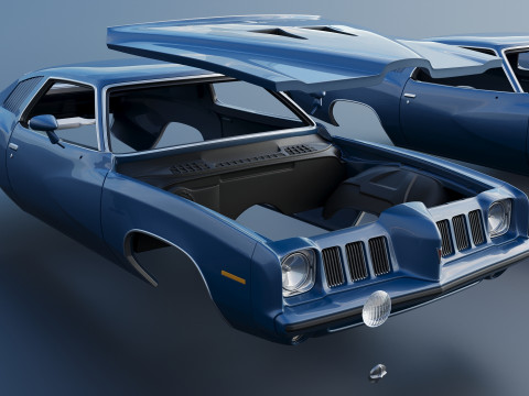 Pontiac Grand Am 1973 3Dプリントモデル