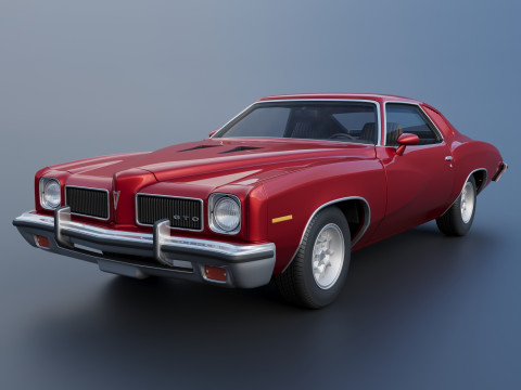 Pontiac GTO 1973 3Dプリントモデル