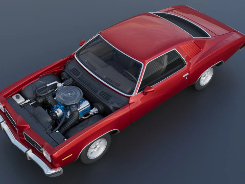 Pontiac GTO 1973 3D Print Model