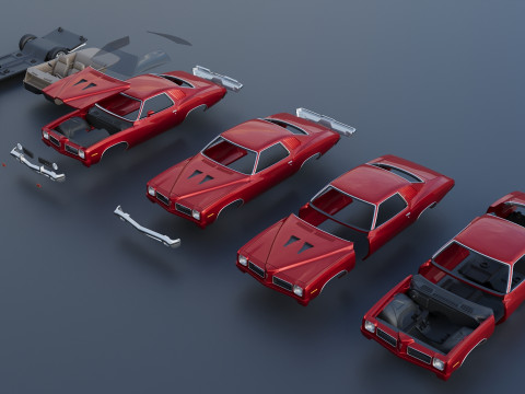 Pontiac GTO 1973 Modelo de impresión 3D