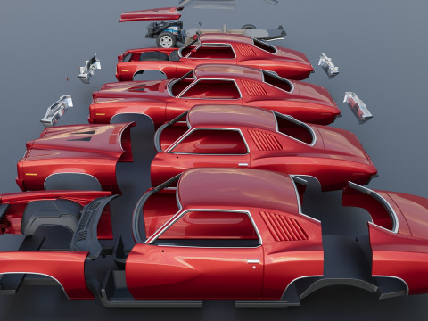 Pontiac GTO 1973 Modelo de impresión 3D
