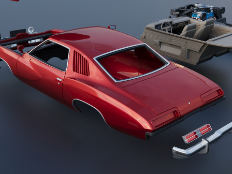 Pontiac GTO 1973 Modelo de impresión 3D