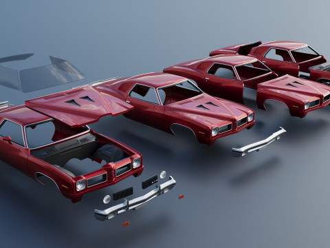 Pontiac GTO 1973 Modelo de impresión 3D