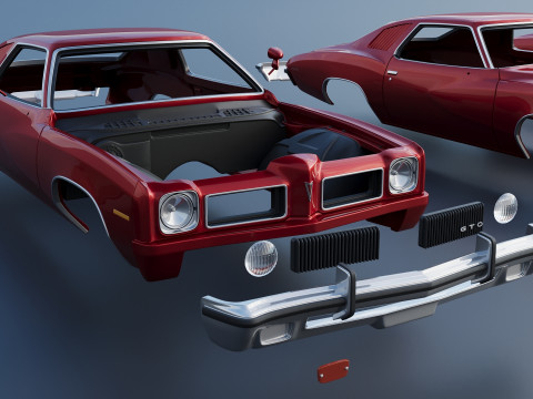 Pontiac GTO 1973 Modelo de impresión 3D