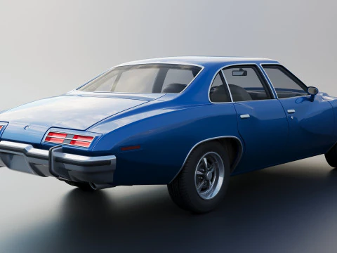 Pontiac Grand Am 4 Door 1973 3D Print Model