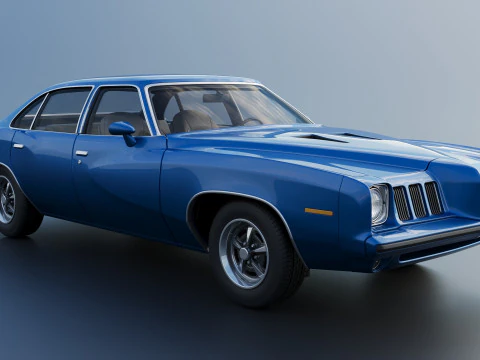 Pontiac Grand Am 4 Door 1973 3D Print Model