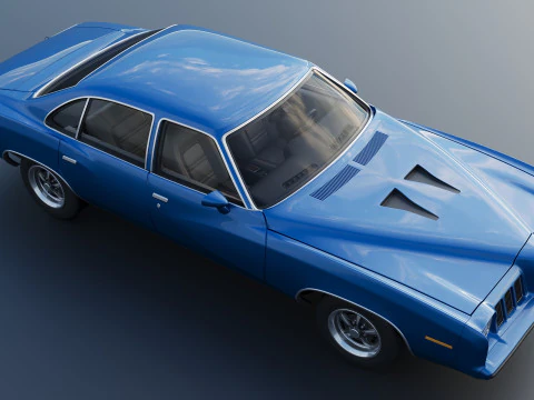 Pontiac Grand Am 4 Door 1973 3D Print Model