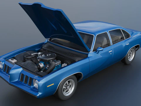 Pontiac Grand Am 4 Door 1973 3D Print Model