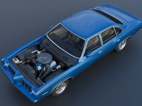 Pontiac Grand Am 4 Door 1973 3D Print Model