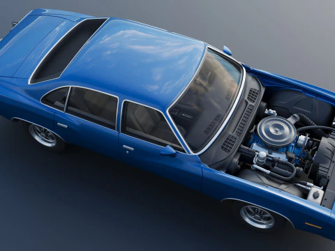 Pontiac Grand Am 4 Door 1973 3D Print Model