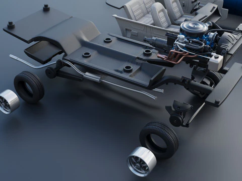 Pontiac Grand Am 4 Door 1973 3D Print Model