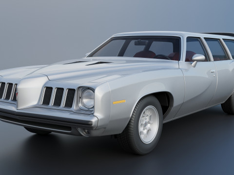 Pontiac Grand Am Station Wagon 1973 3D Print Model