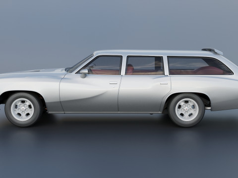 Pontiac Grand Am Station Wagon 1973 3D Print Model