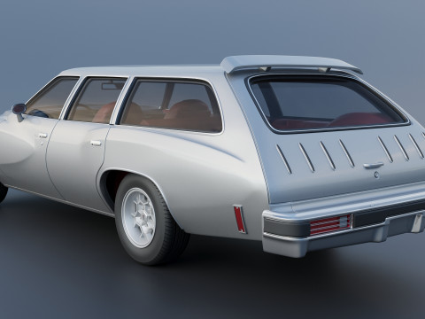 Pontiac Grand Am Station Wagon 1973 3D Print Model