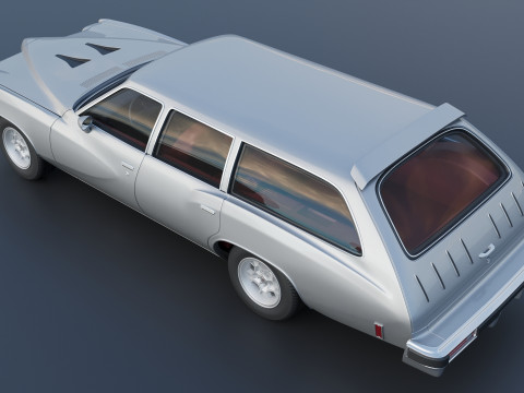 Pontiac Grand Am Station Wagon 1973 3D Print Model