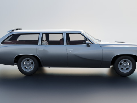 Pontiac Grand Am Station Wagon 1973 3D Print Model