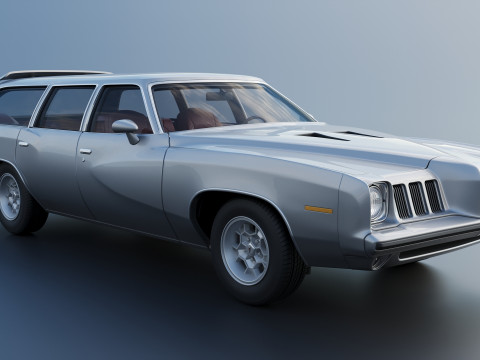 Pontiac Grand Am Station Wagon 1973 3D Print Model