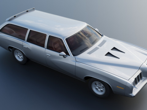 Pontiac Grand Am Station Wagon 1973 3D Print Model
