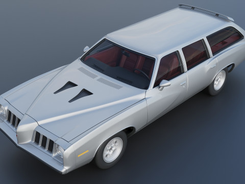 Pontiac Grand Am Station Wagon 1973 3D Print Model