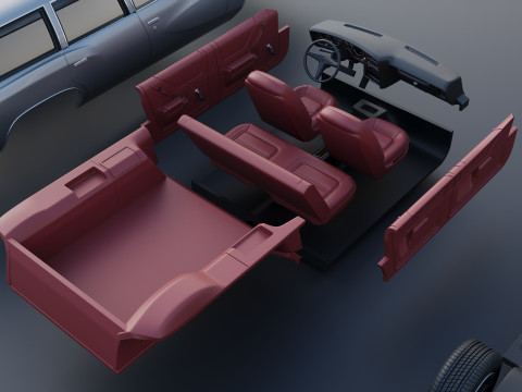 Pontiac Grand Am Station Wagon 1973 3D Print Model